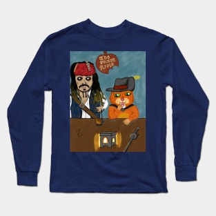 Pirate + Puss in Boots Long Sleeve T-Shirt